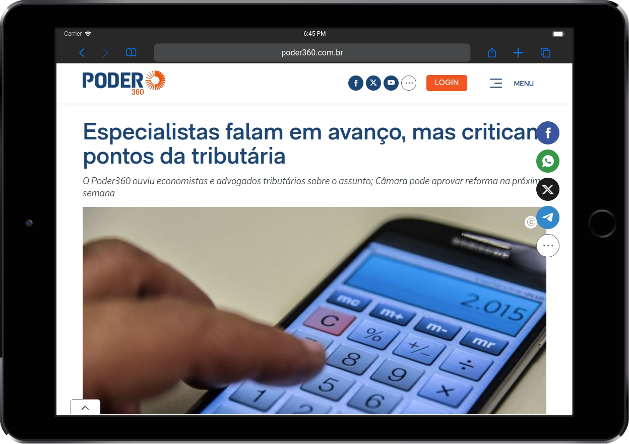 Poder360: Especialistas falam em avanço, mas criticam pontos da tributária