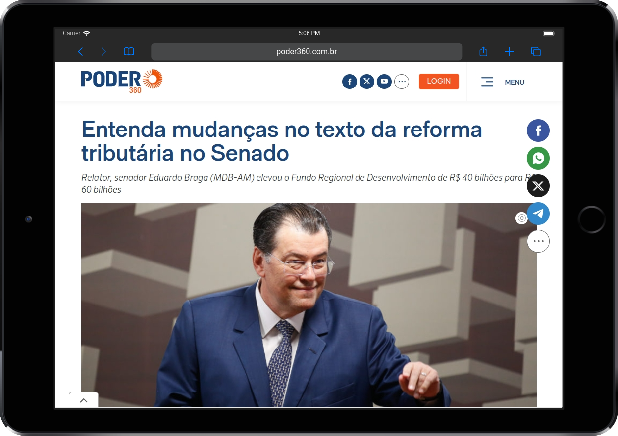 Poder 360: Entenda mudanças no texto da reforma tributária no Senado