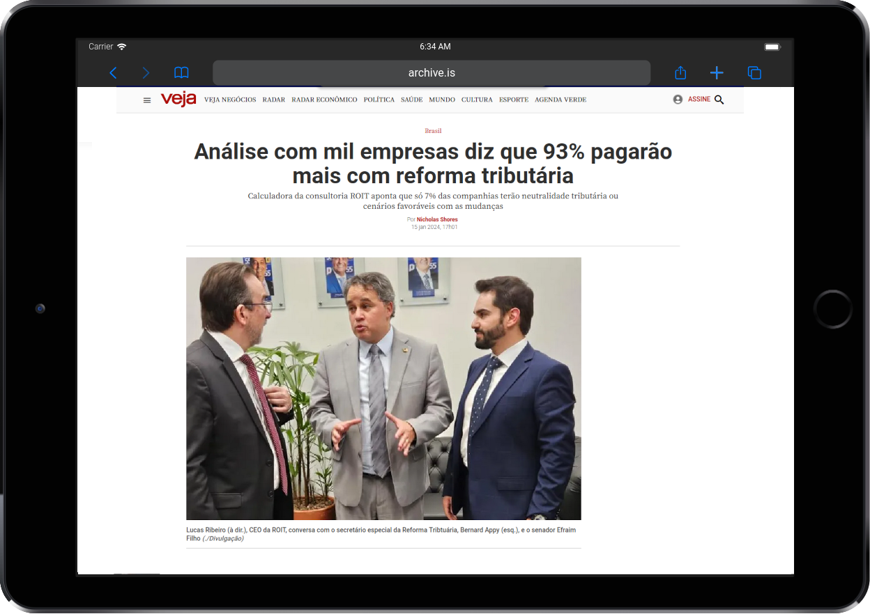 Veja: Análise com mil empresas diz que 93% pagarão mais com reforma tributária